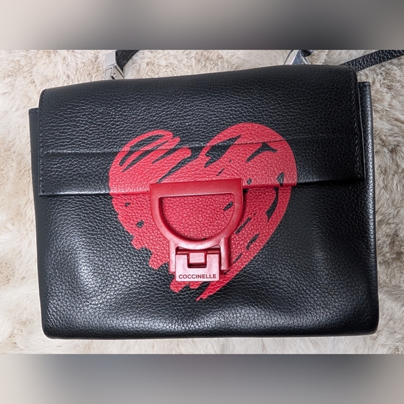 Coccinelle Loving Valentine Heart Crossbody Handbag - Picture 2 of 10